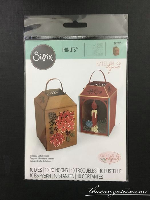 662283-Khuôn cắt Sizzix Thinlits Winter Lantern 